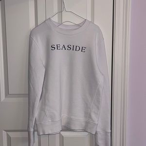 seaside white sweatshirts M